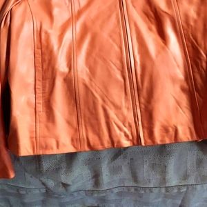 Pamela Mccoy Lamb Leather Jacket